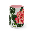 Rose Flower, Ceramic Coffee Mug