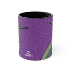 Hummingbirds on Wildflower Purple, Ceramic Coffee Mug