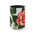 Rose Flower, Ceramic Coffee Mug