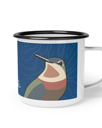 12oz enamel camping mug