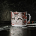 Tess & Jess Clawfield, Cat Enamel Camping Mug