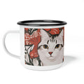 Tess & Jess Clawfield, Cat Enamel Camping Mug