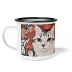 Tess & Jess Clawfield, Cat Enamel Camping Mug