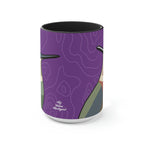 Hummingbirds on Wildflower Purple, Ceramic Coffee Mug