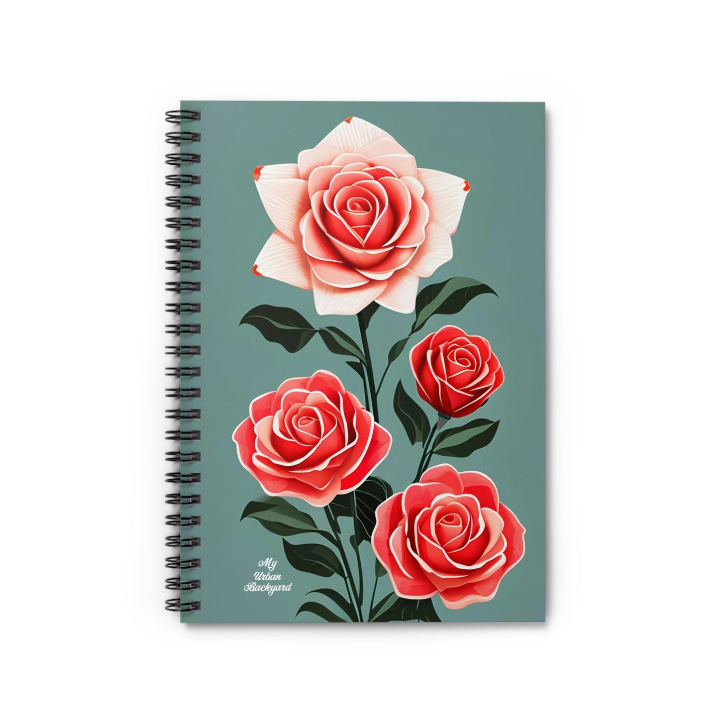 Roses, Spiral Notebook Journal - Write in Style