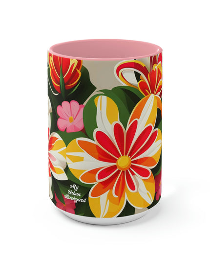 Vibrant Bouquet of Wildflowers, Ceramic Mug - Perfect for Coffee, Tea, and More!