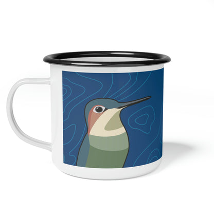 12oz enamel camping mug