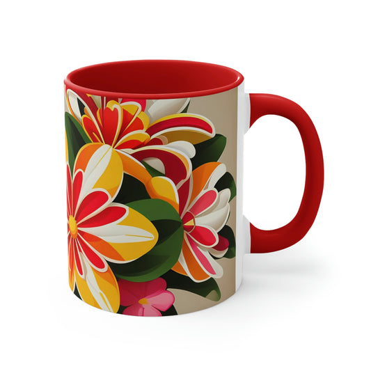 Vibrant Bouquet of Wildflowers, Ceramic Mug - Perfect for Coffee, Tea, and More!