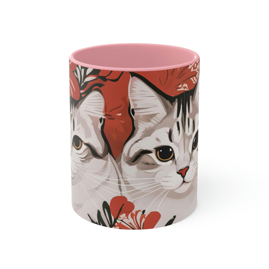 Tess & Jess Clawfield, Cats Ceramic Mug - Perfect for Coffee, Tea, and More!