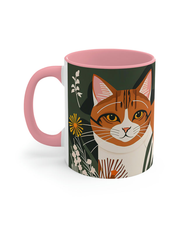 Two Orange and White Cats, Ceramic Mug - Perfect for Coffee, Tea, and More!