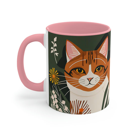 Two Orange and White Cats, Ceramic Mug - Perfect for Coffee, Tea, and More!