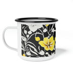 Yellow Flowers, Enamel Camping Mug