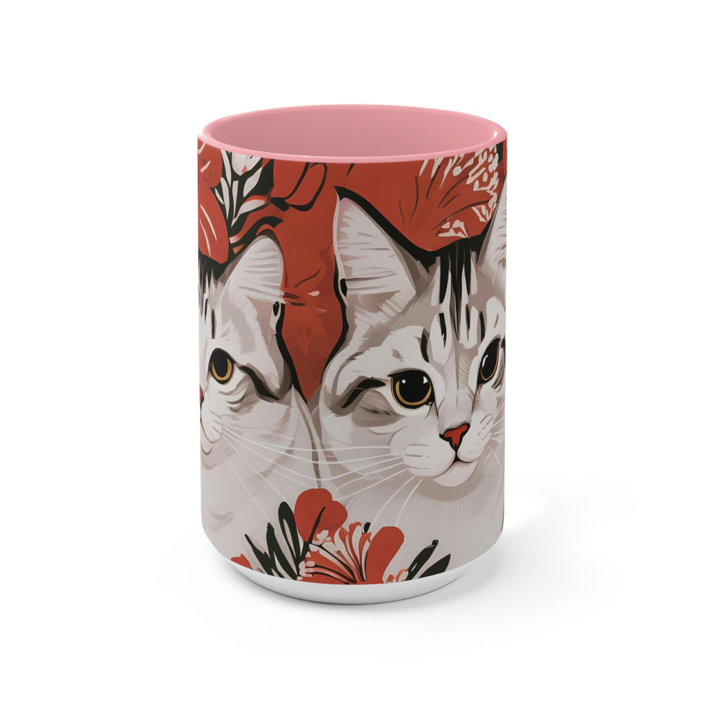 Tess & Jess Clawfield, Cats Ceramic Mug - Perfect for Coffee, Tea, and More!