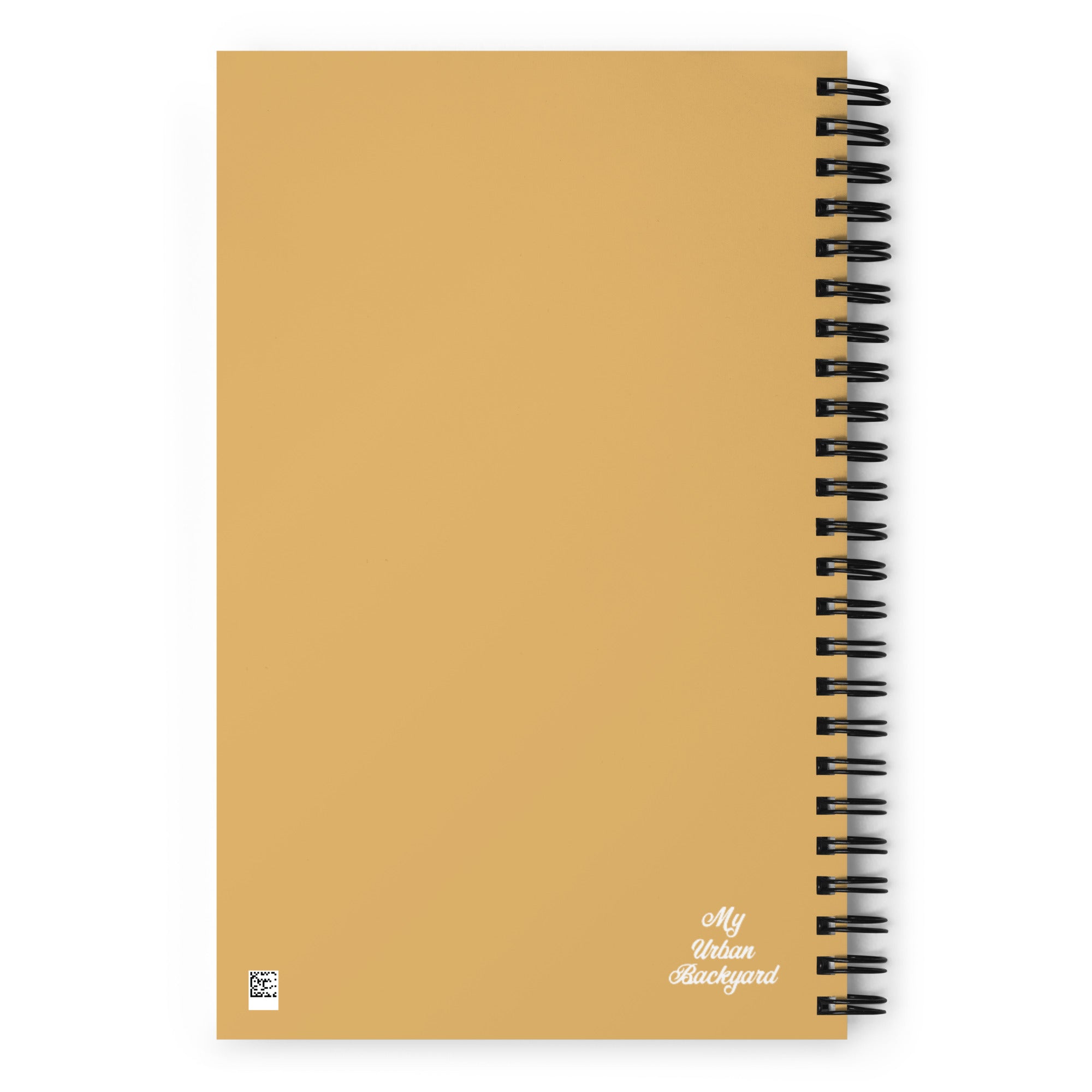 White Cat and Flowers, Spiral Notebook Writing Journal, 140 DOTTED pages